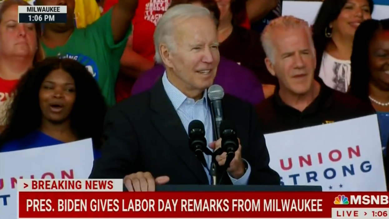 Biden Just Decimated A Heckler At His Milwaukee Speech With A Blistering One-Liner