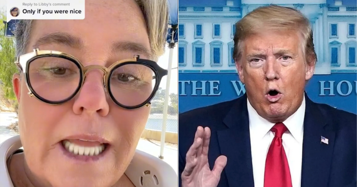 Rosie O'Donnell Offers Blunt Clapback After TikToker Accuses Her Of Being Mean To Trump