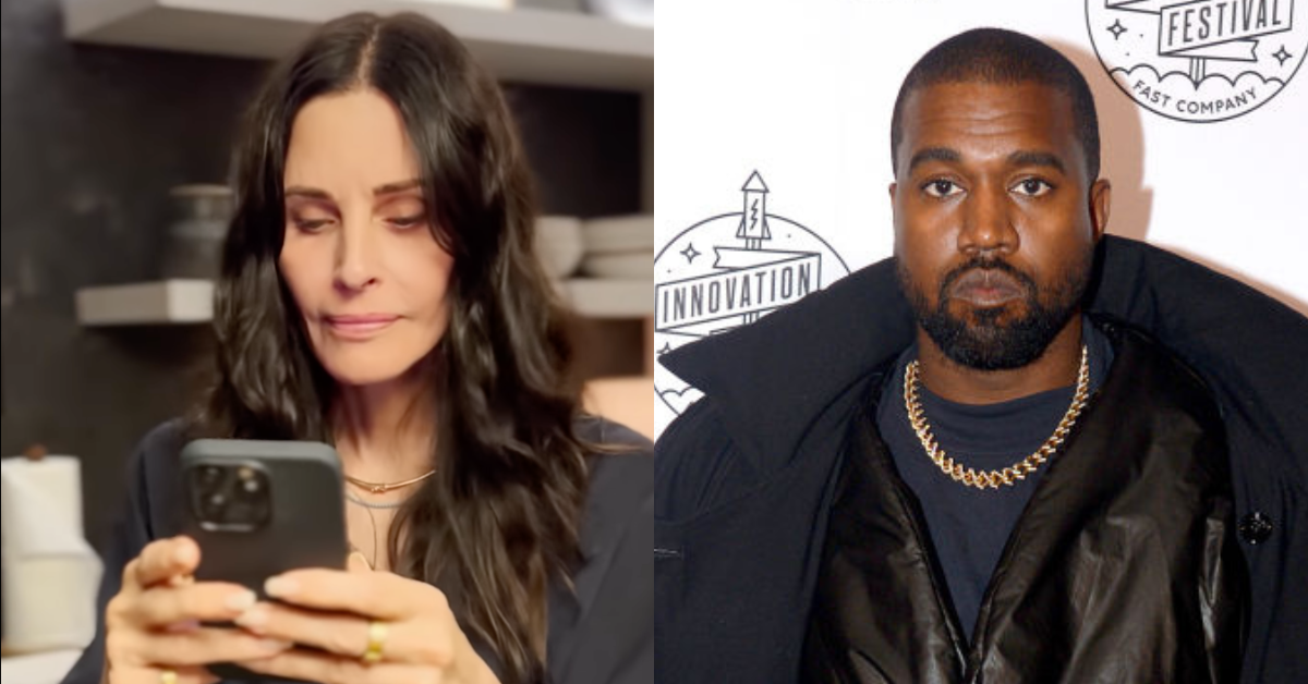 Courteney Cox Claps Back After Ye Agrees With Post Saying ''Friends' Wasn't Funny'