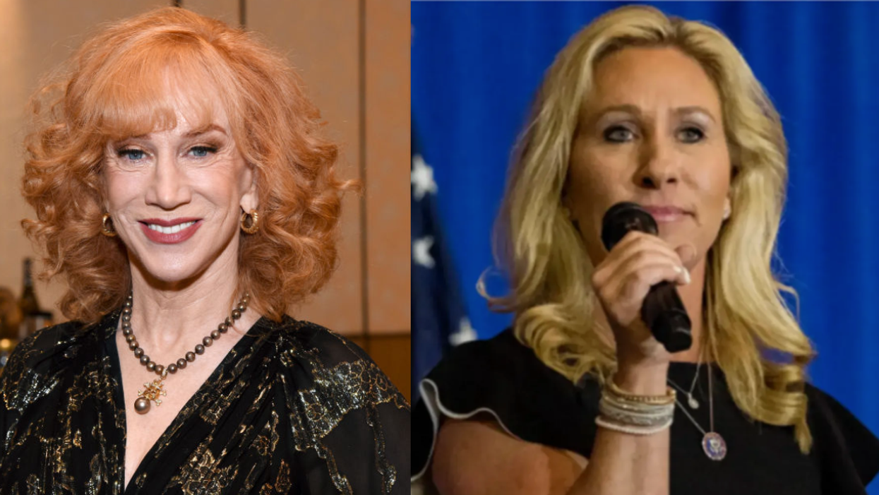 Kathy Griffin Claps Back Hard After MTG Tries To Accuse Her Of Threatening To Incite 'Civil War'