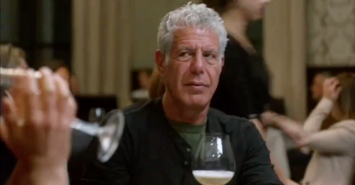 Viral Clip Of Anthony Bourdain's Hilariously Blunt Reaction To Someone Toasting The Queen Resurfaces
