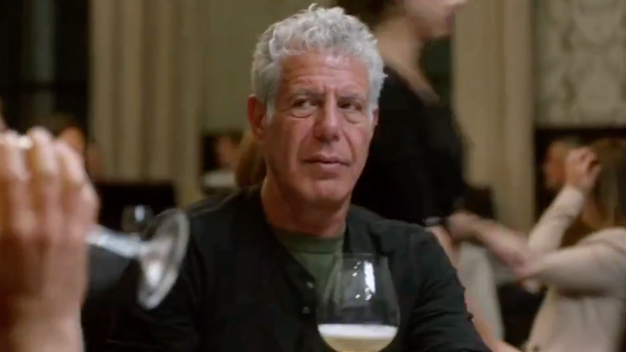 Viral Clip Of Anthony Bourdain's Hilariously Blunt Reaction To Someone Toasting The Queen Resurfaces