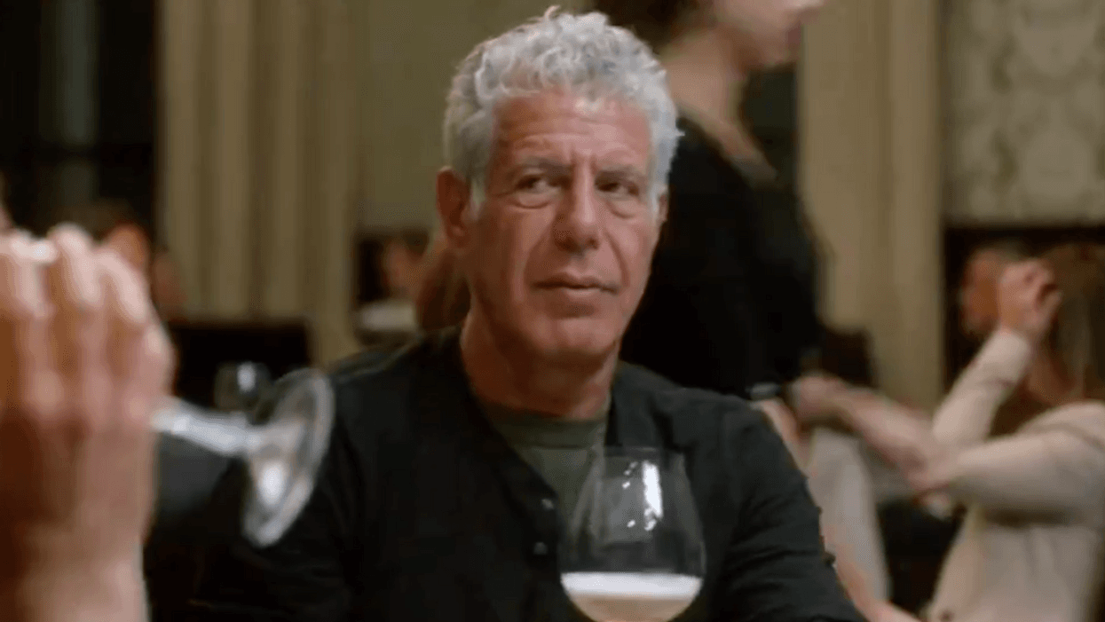 Viral Clip Of Anthony Bourdain's Hilariously Blunt Reaction To Someone Toasting The Queen Resurfaces