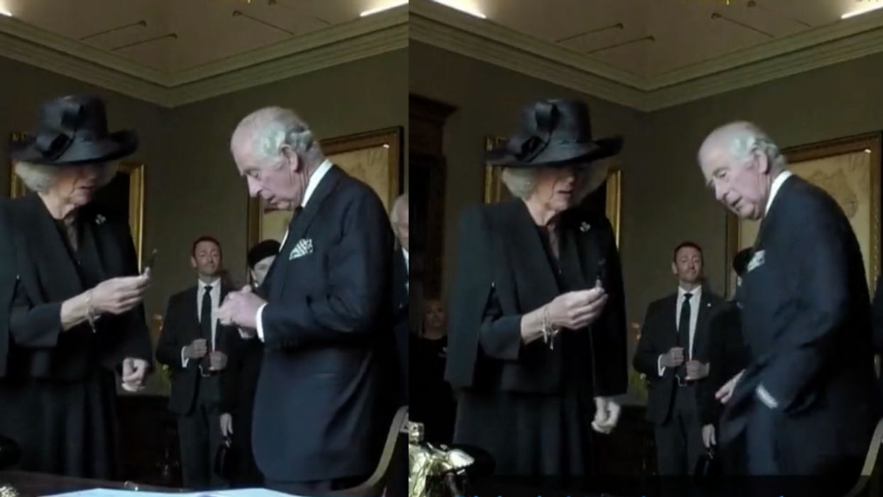 Viral Video Of King Charles Getting Worked Up About A Leaky Pen Has The Internet Cringing