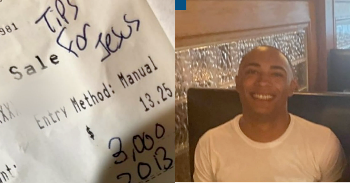 Restaurant Sues Customer Who Left Server A $3k 'Tip For Jesus' Only To Take It Back Months Later