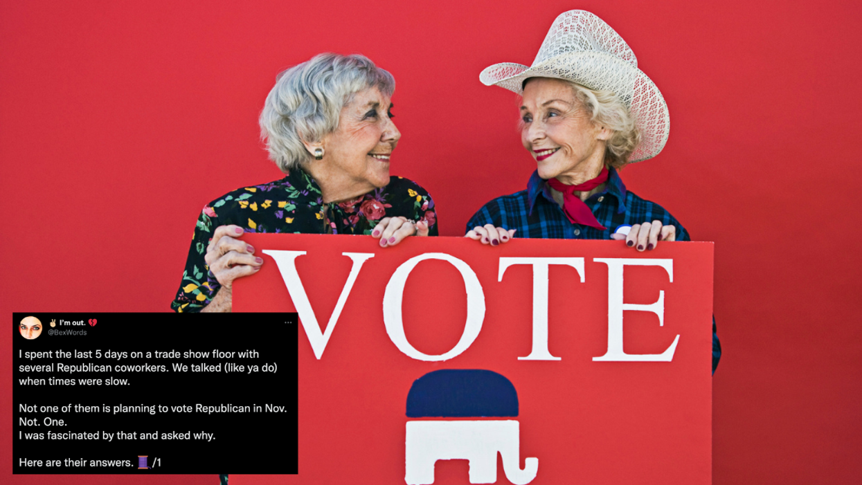 Woman Reveals Why None Of Her GOP Coworkers Plan To Vote Republican In November In Powerful Thread
