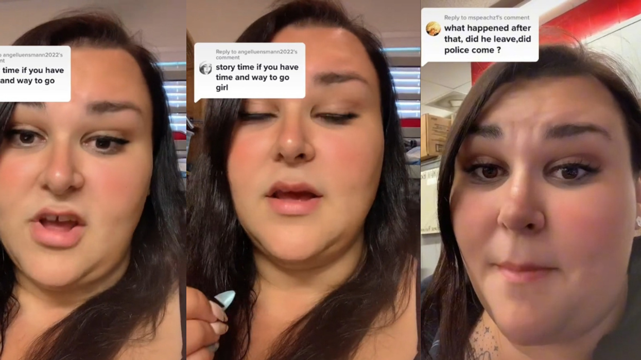 Gas Station Worker Unloads On Male Customer For Creepily Hitting On Young Female Coworker