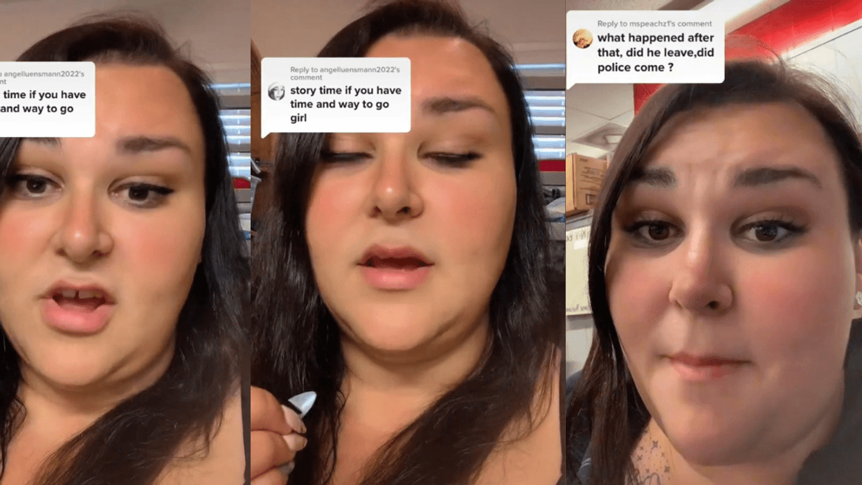 Gas Station Worker Unloads On Male Customer For Creepily Hitting On Young Female Coworker