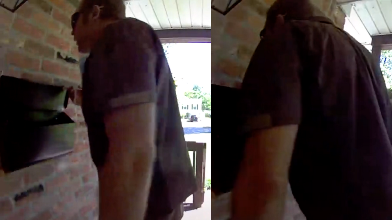 TikToker's Doorbell Cam Catches UPS Driver Spitting In His Mailbox After Spotting His Pride Flag