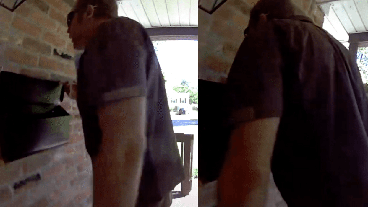 TikToker's Doorbell Cam Catches UPS Driver Spitting In His Mailbox After Spotting His Pride Flag