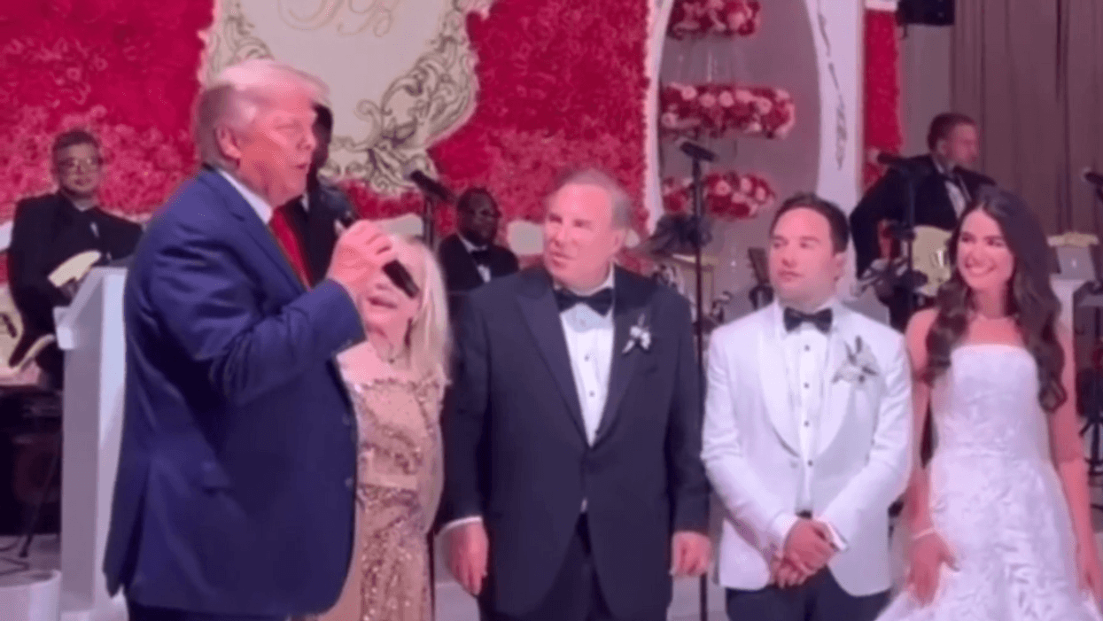 Trump Dragged After Giving Speech At MAGA Wedding—And Naturally Making It All About Himself