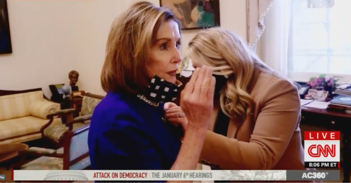Nancy Pelosi's Real Time Reaction To Trump Wanting To Go To The Capitol On Jan 6 Is All Of Us