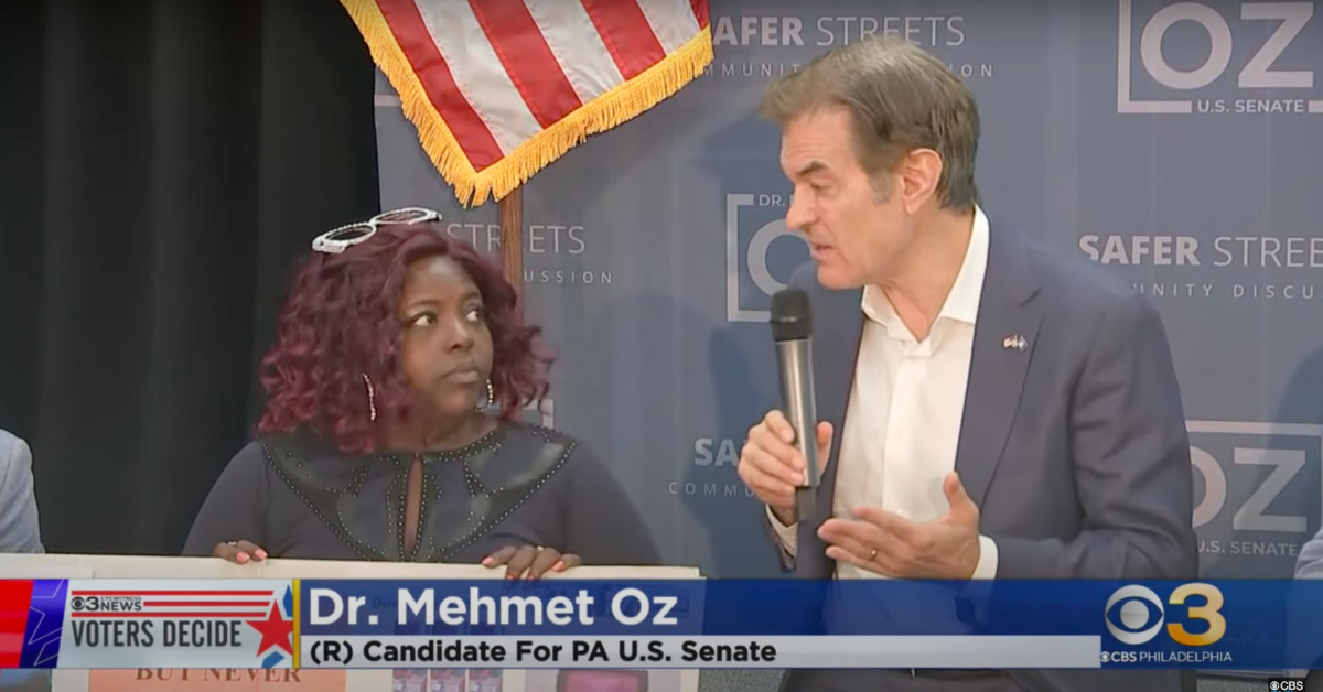 Dr. Oz Busted After Woman He 'Comforted' At Event Turns Out To Be A Paid Campaign Aide