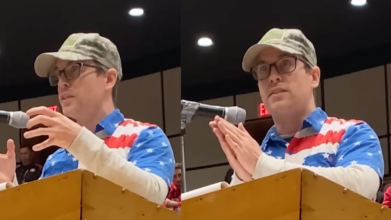 Comedian Epically Trolls School Board Meeting After They Forced Teacher To Remove Pride Flag