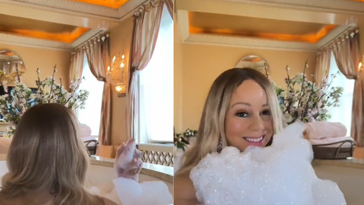 Mariah Carey Sends Fans Into A Tizzy With Just Two Words While Enjoying A Bubble Bath