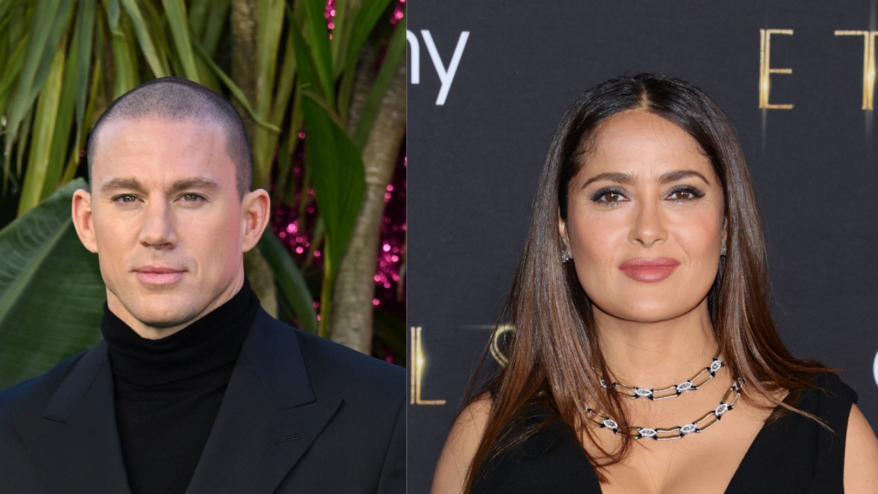 Channing Tatum Shares Steamy Pic With Salma Hayek From Set Of New 'Magic Mike' Film