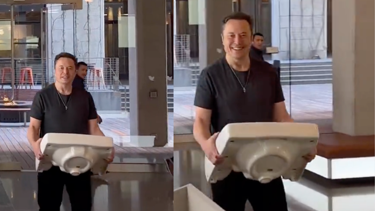 Elon Musk Marks Twitter Takeover With Bizarre Sink Video–And Fitting New Twitter Bio