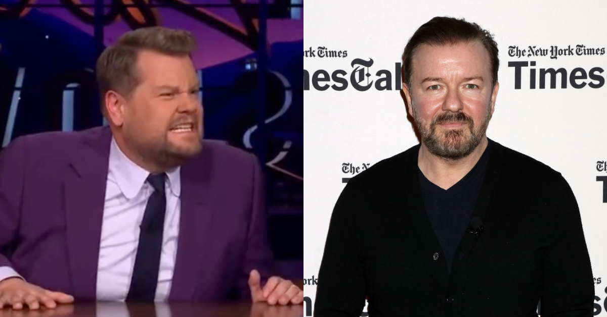 James Corden Claims He 'Inadvertently' Told Ricky Gervais Joke Almost Word-For-Word After Getting Called Out
