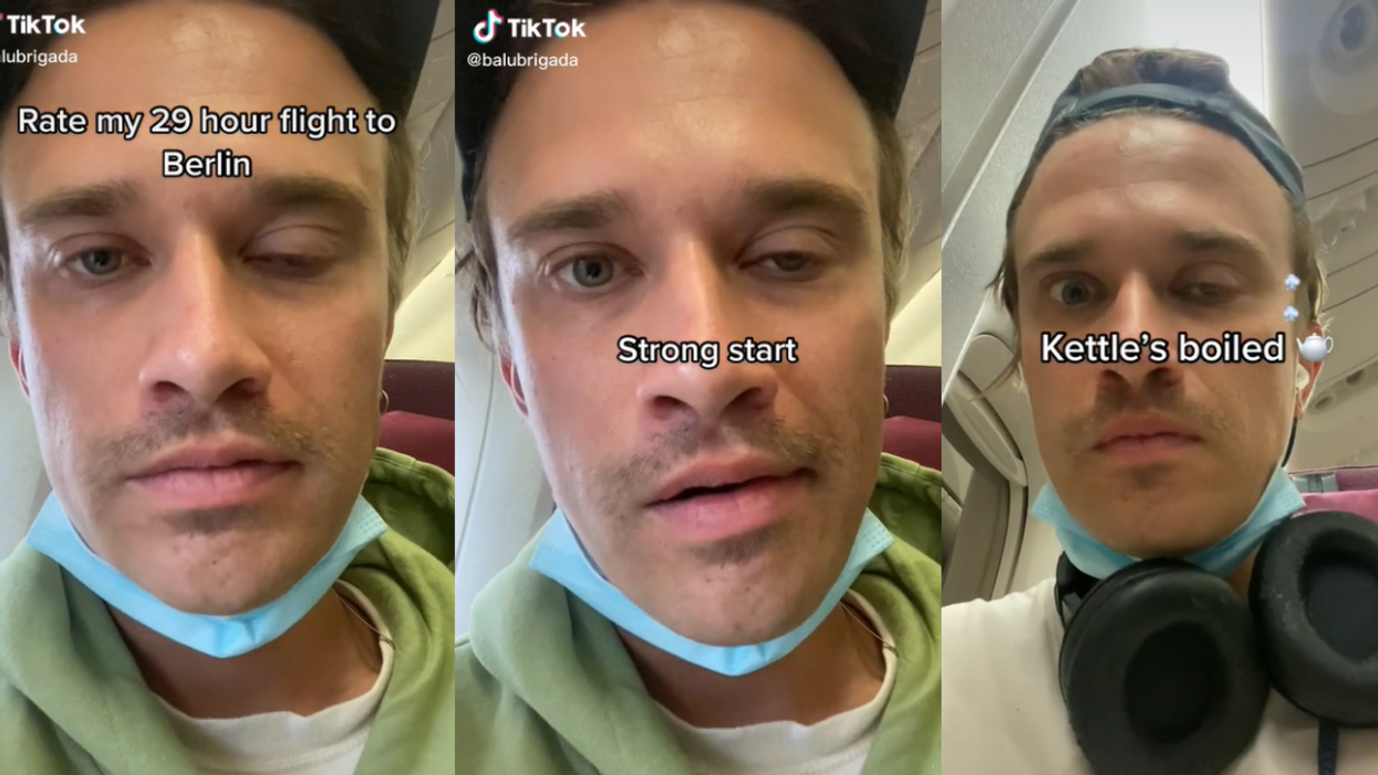 TikToker Documents Harrowing '29-Hour Flight' Next To Kid Who Screamed The Entire Time