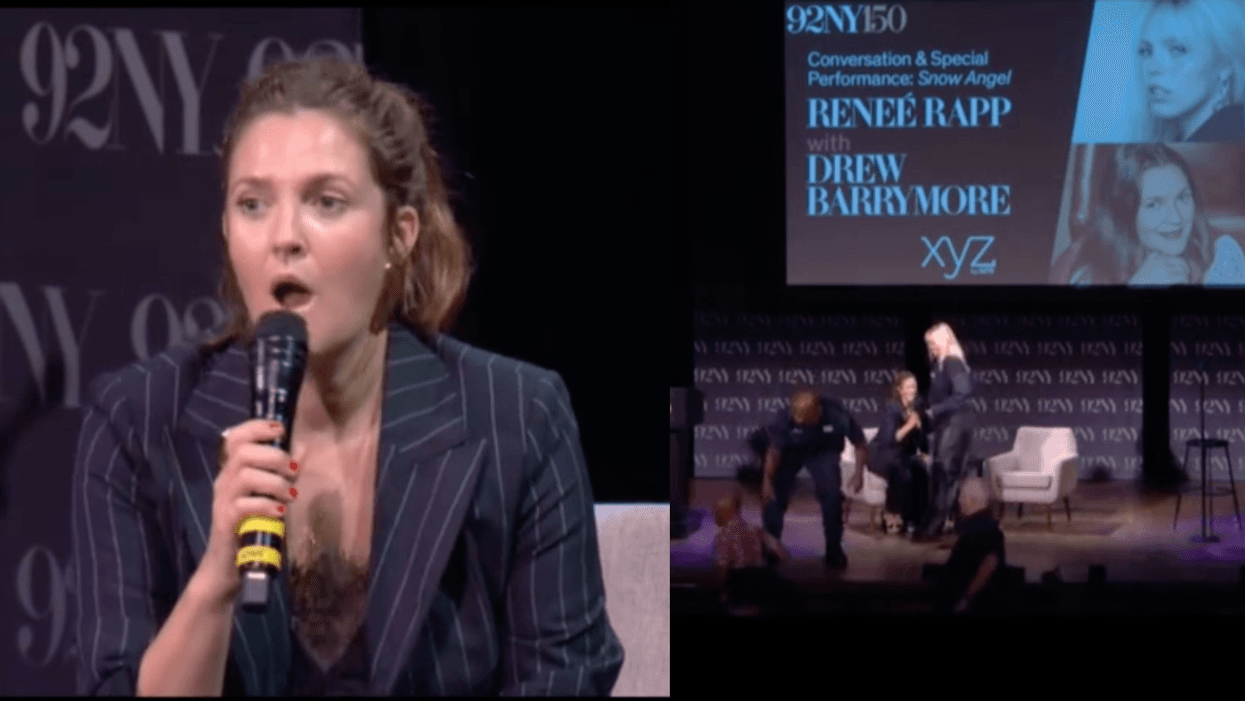Alleged Stalker Rushes Stage At Live Drew Barrymore Show In Tense Video