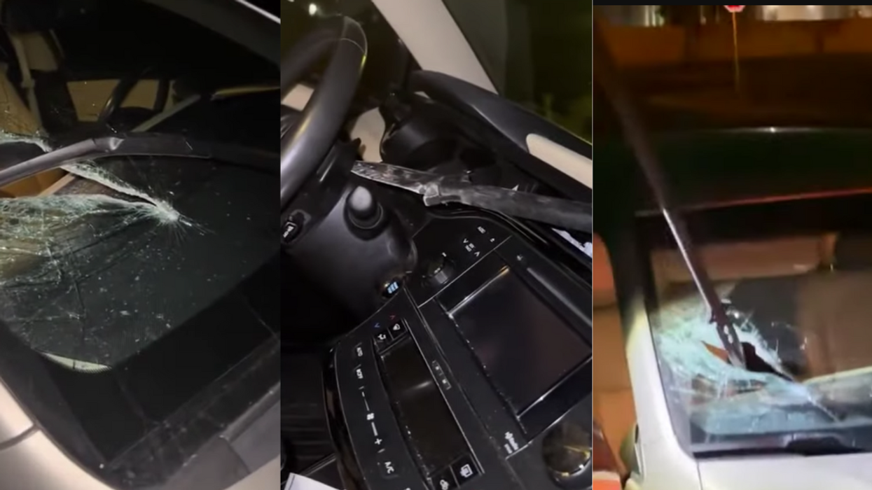 Woman Nearly Killed After Someone Throws Spear Through Her Windshield