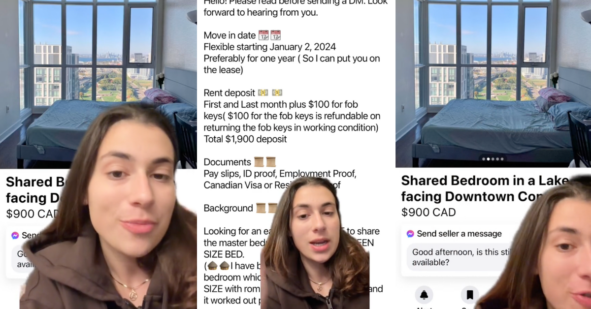 Realtor Calls Out Woman's Ad Seeking A Renter Who Has To Share A Bed With Her For $900 A Month