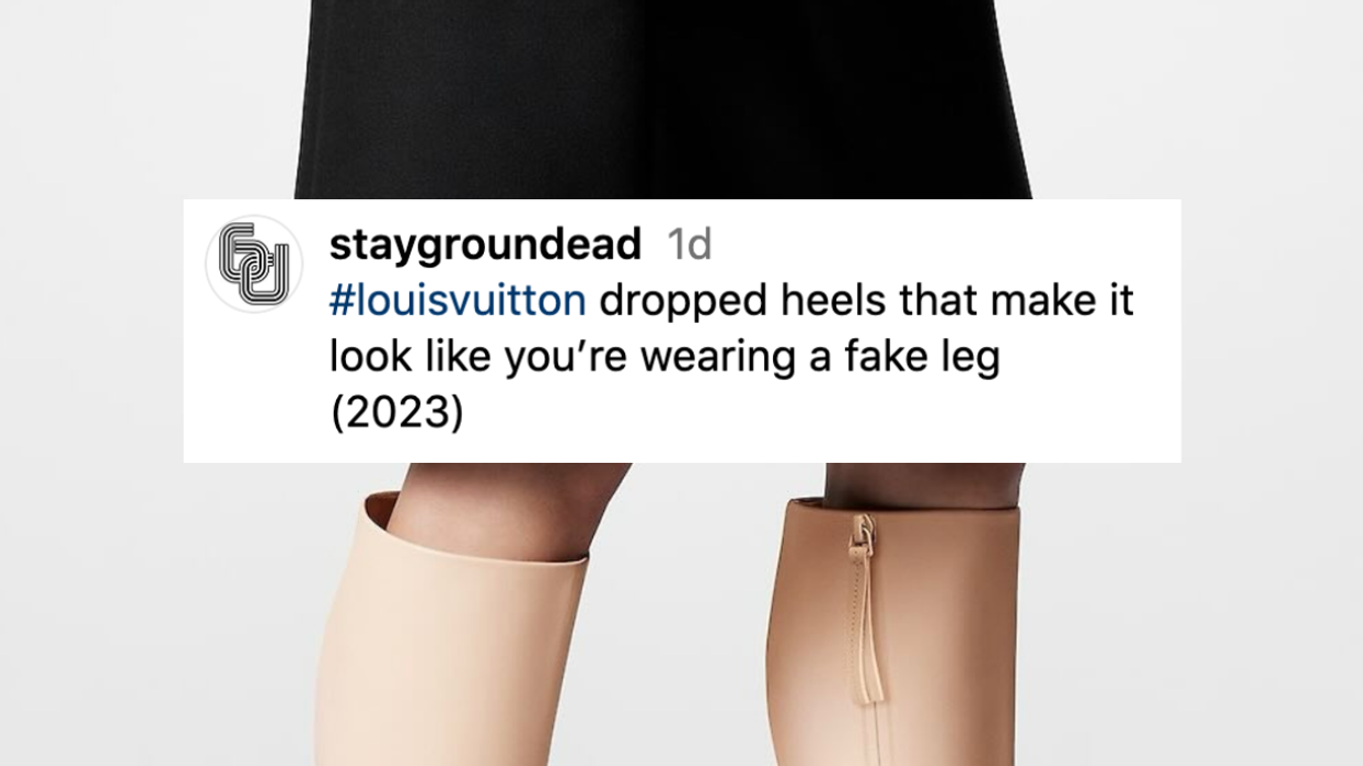 Louis Vuitton Is Now Selling A Boot That Looks Like A Human Leg—And Fashion Fans Are Puzzled