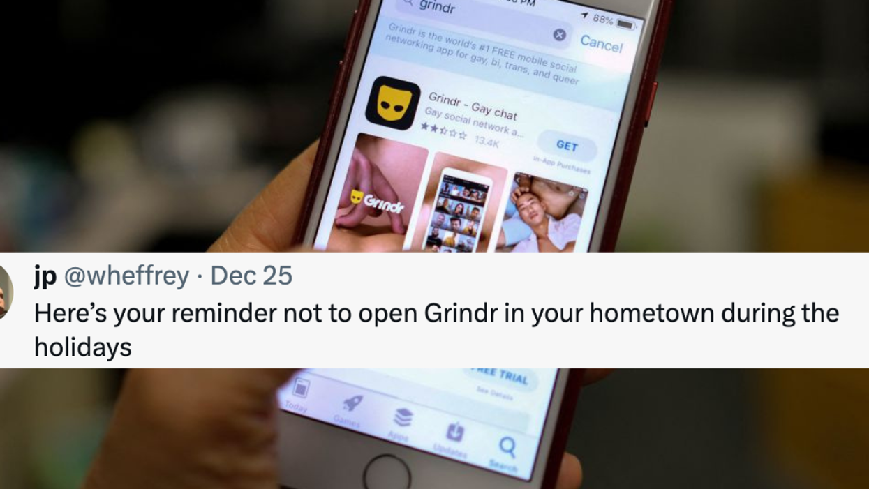 Man Gets An Awkward Surprise After Opening Grindr In His Hometown Over The Holidays