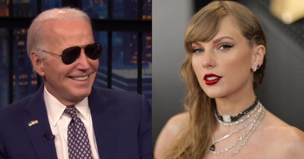 Biden Went Full 'Dark Brandon' About Taylor Swift Theories In Hilarious 'Seth Meyers' Interview