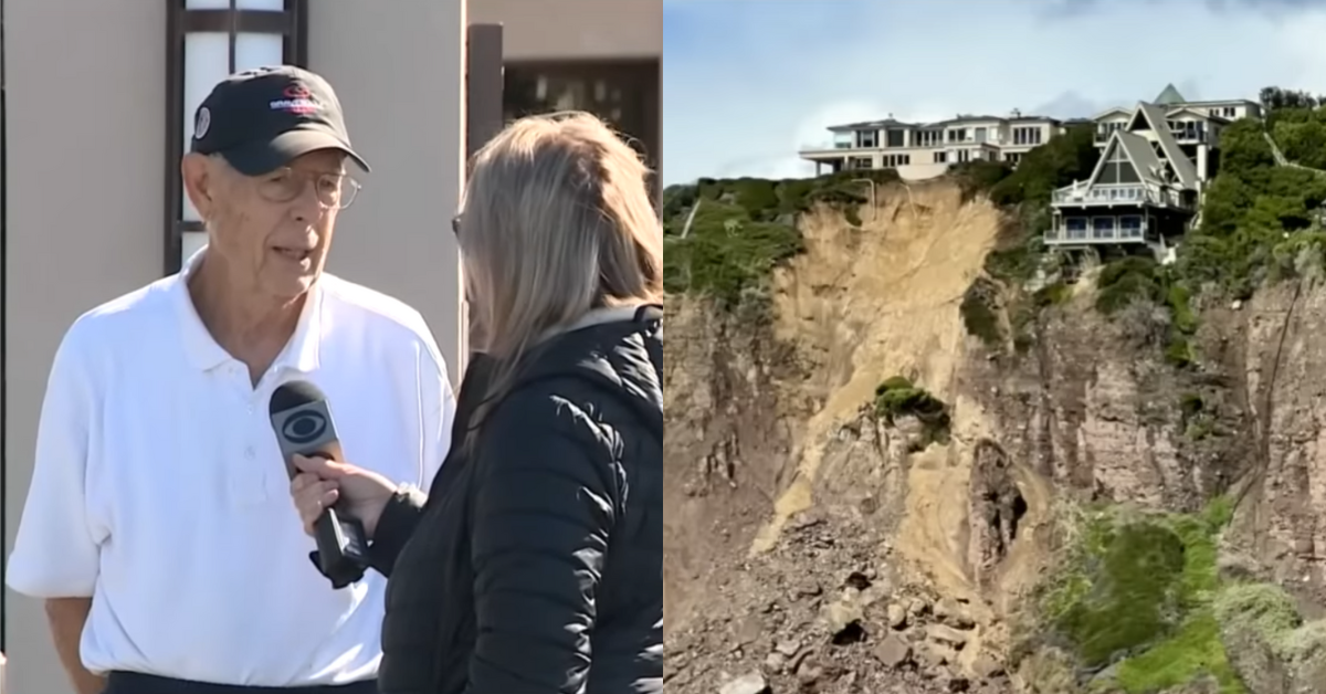 82-Year-Old Man Who Refuses To Leave House That's Teetering On A Cliff Goes Viral