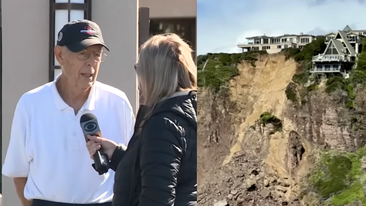 82-Year-Old Man Who Refuses To Leave House That's Teetering On A Cliff Goes Viral