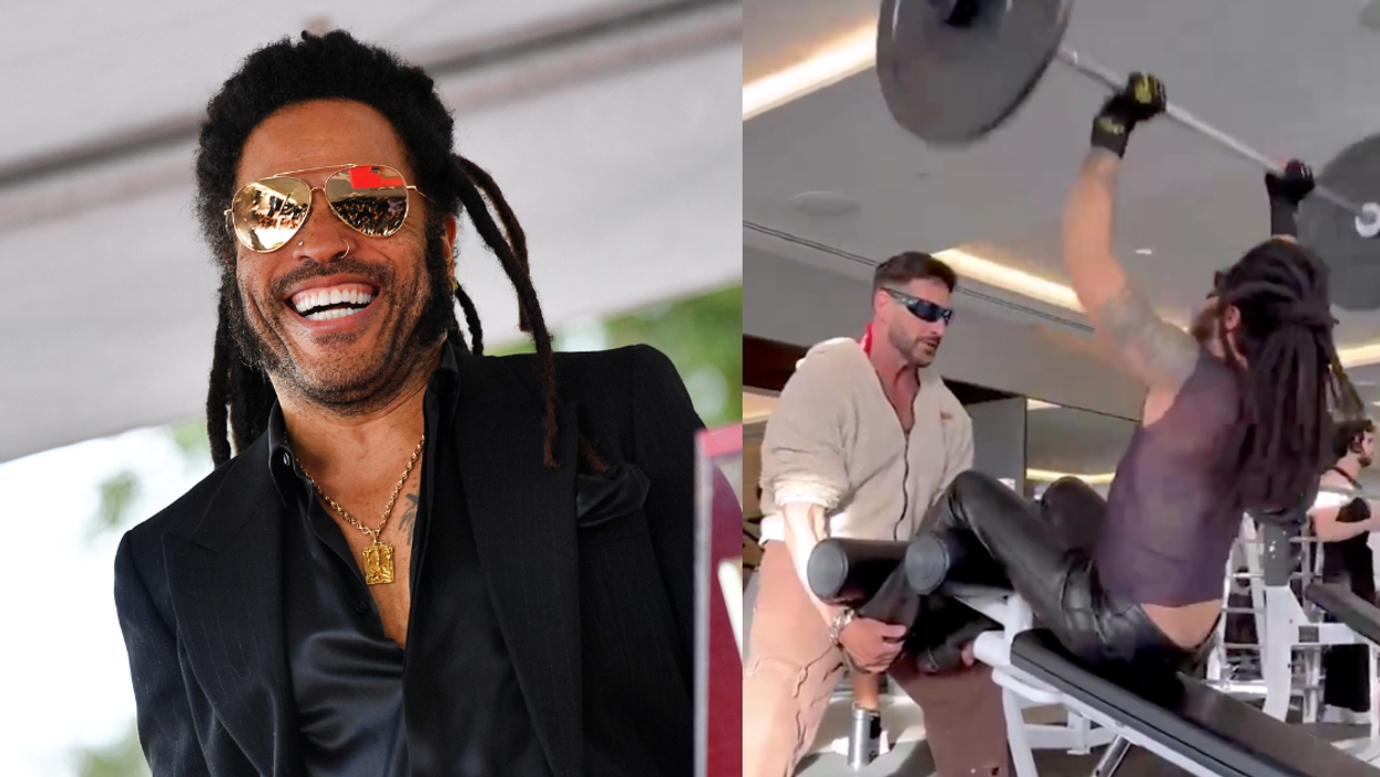 Lenny Kravitz Just Shared A Video Of His Workout—And Fans Are Obsessed With His Gym Attire
