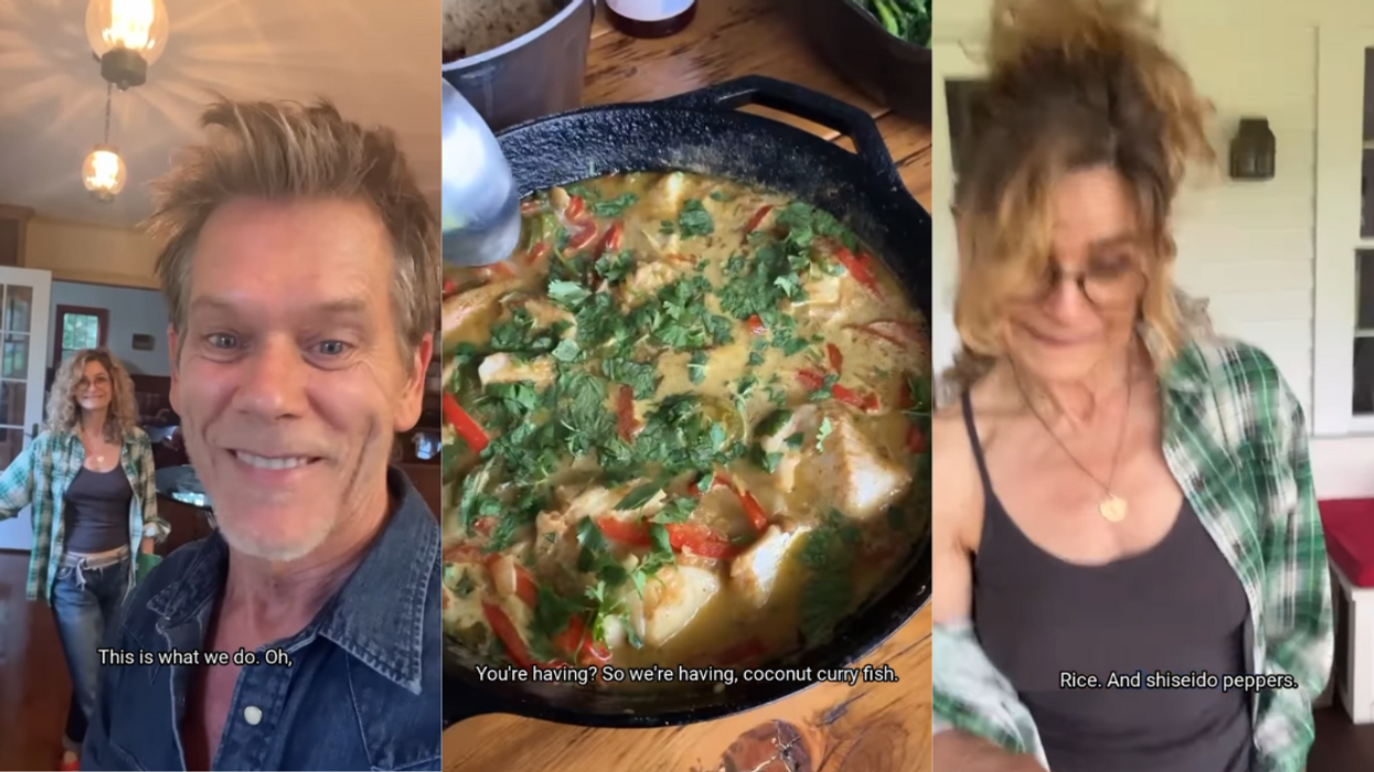 Kevin Bacon And Kyra Sedgwick Show 'Dinner Time Chaos' When They Cook Together In Hilarious Video