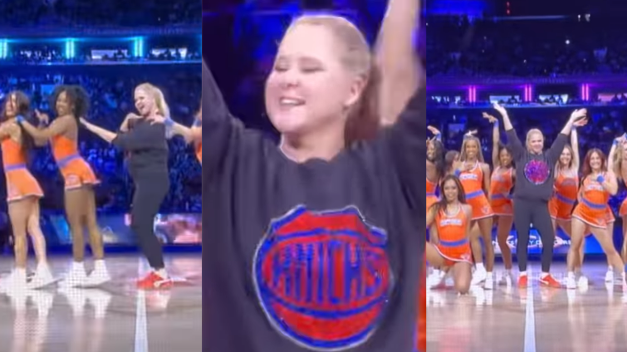Amy Schumer Hilariously Recreated Her 'Trainwreck' Dance With The Knicks Cheerleaders