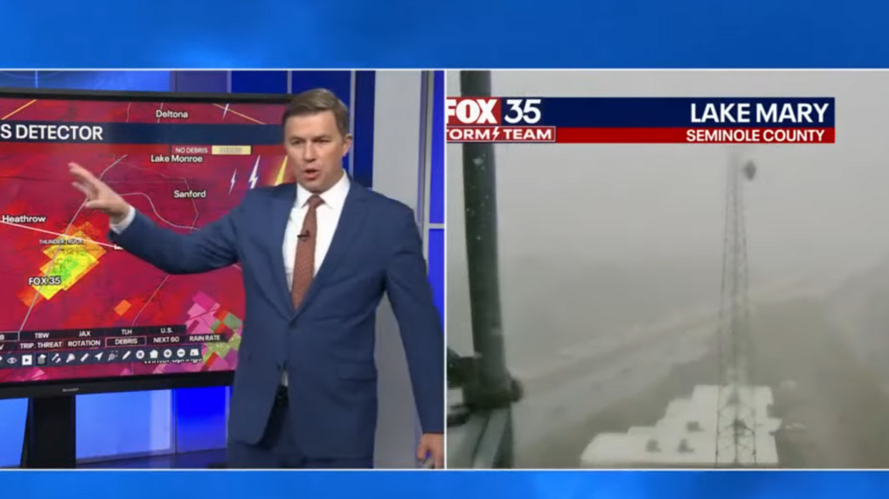 Meteorologist's Reaction Goes Viral After Tornado Hits Station During Live Weather Report