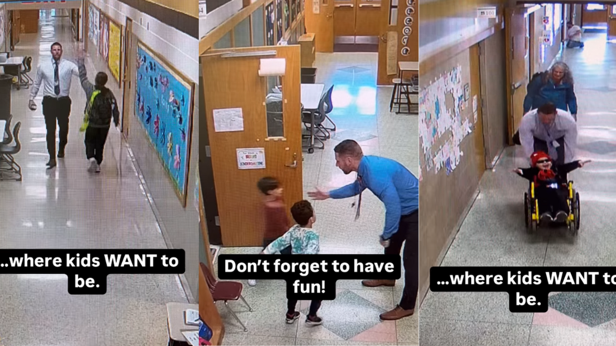 School Principal Goes Viral After Cameras Catch His Sweet Interactions With Students