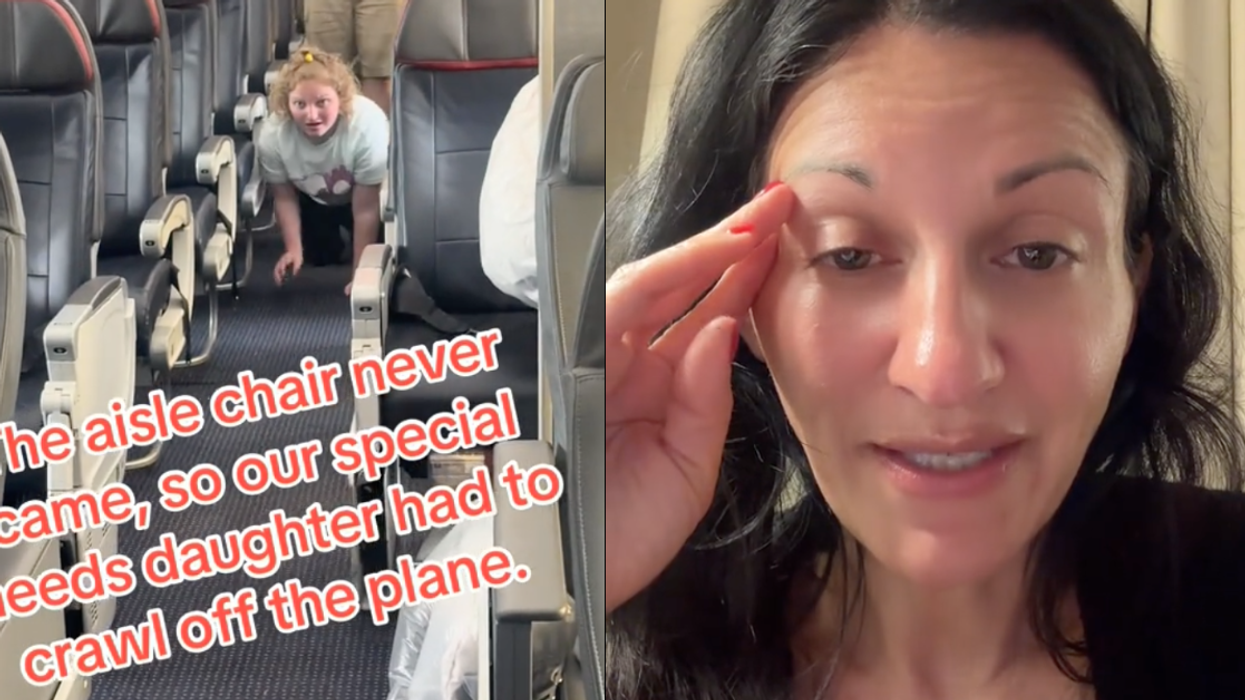 Outraged Mom Calls Out American Airlines After Her Special Needs Daughter Is Forced To Crawl Off Plane