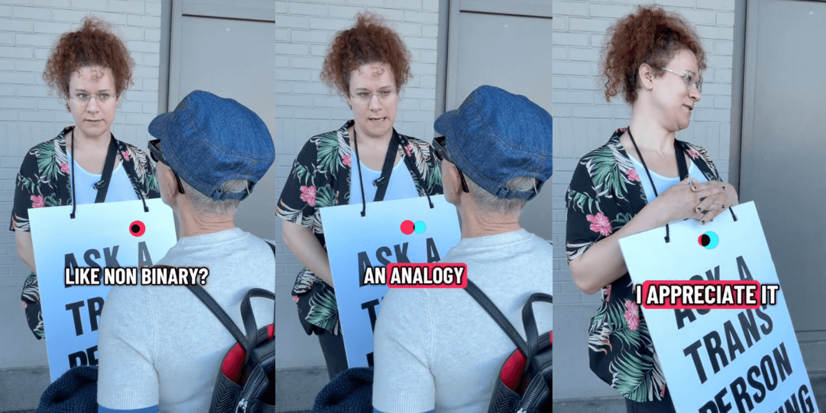 Trans TikToker Goes Viral With Simple Explanation After Stranger Asks What 'Nonbinary' Means
