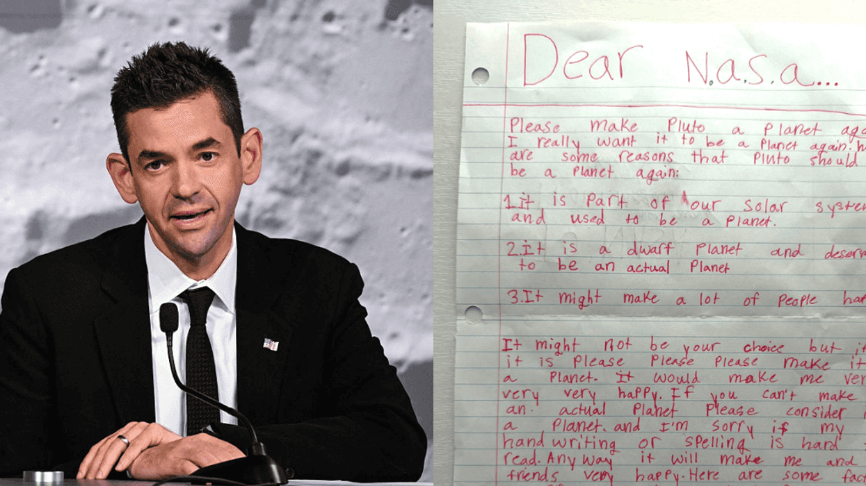 NASA Chief Responds To 10-Year-Old's Adorable Letter Asking For Pluto To Be Reclassified As A Planet