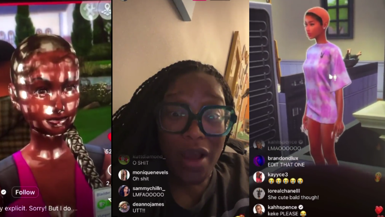 Images from glitches from Sims 4