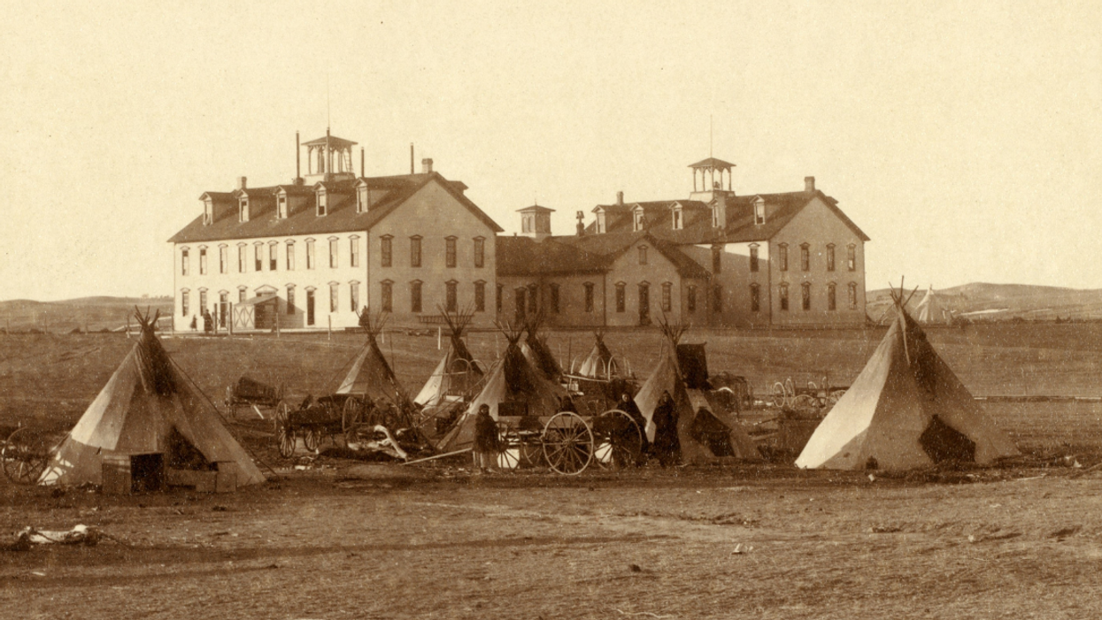 Indian Boarding School, Pine Ridge, South Dakota 1891