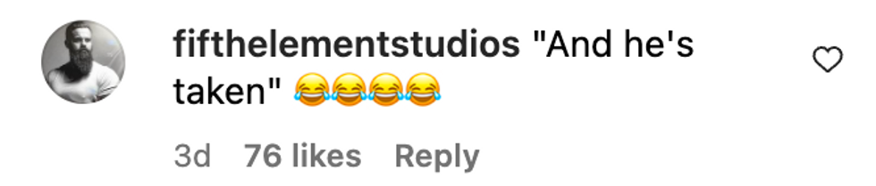 Instagram comment from user fifthelementstudios: 