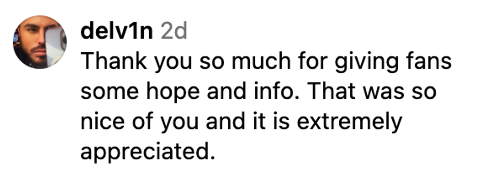 Instagram screenshot of @delv1n's post