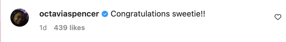 Instagram screenshot of @octaviaspencer's post