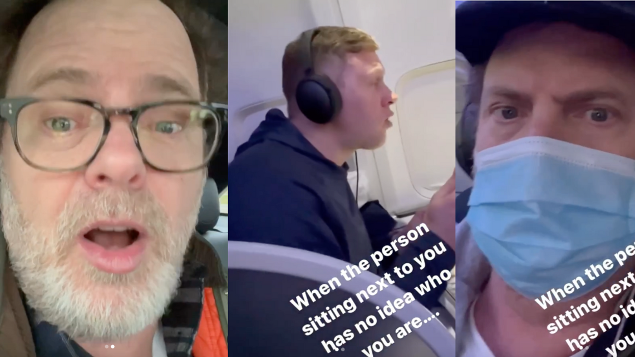 Instagram screenshots from Rainn Wilson