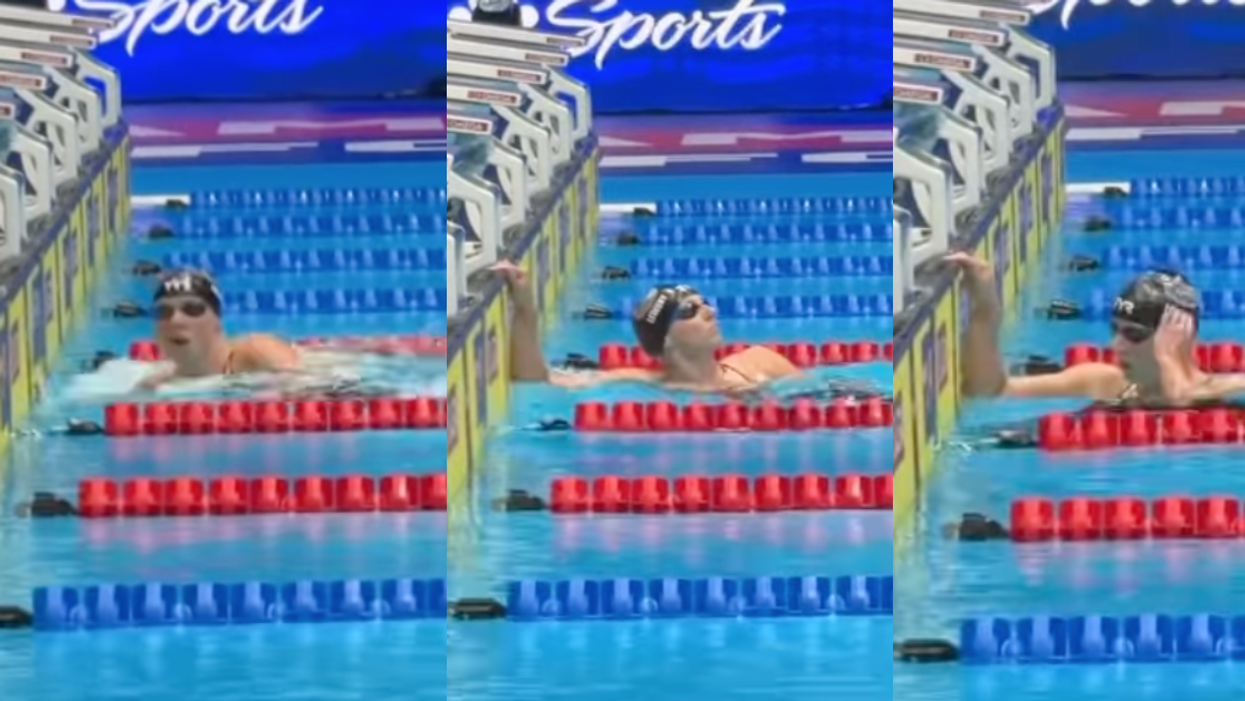 Instagram screenshots of Katie Ledecky after race