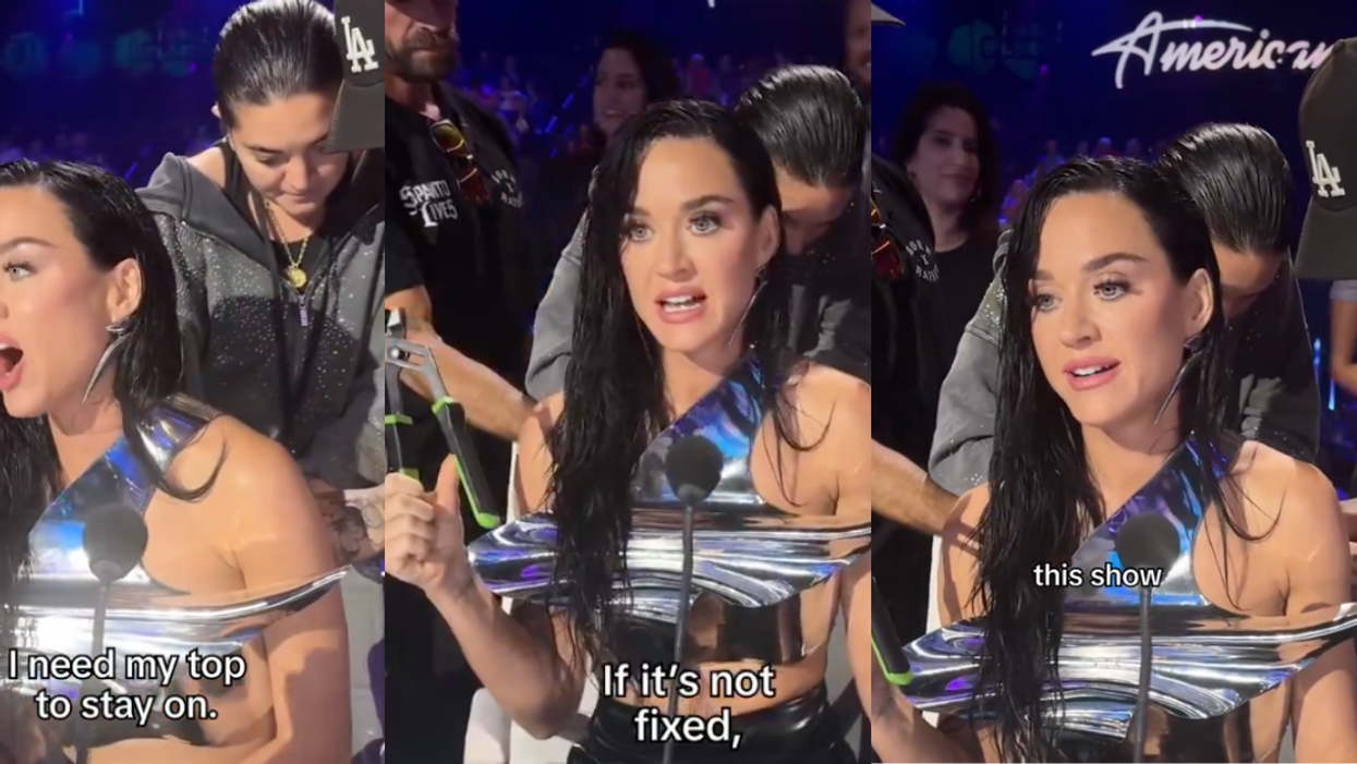Instagram screenshots of Katy Perry getting top fixed