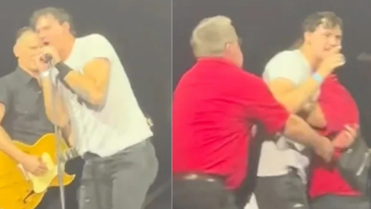 Instagram screenshots of man crashing Bryan Adams concert