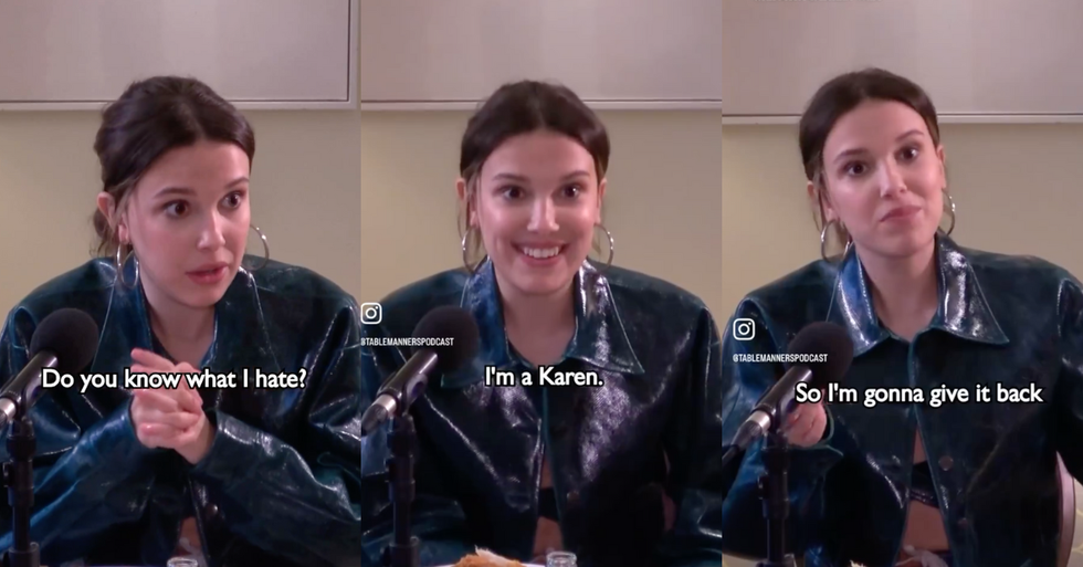 Instagram screenshots of Millie Bobby Brown