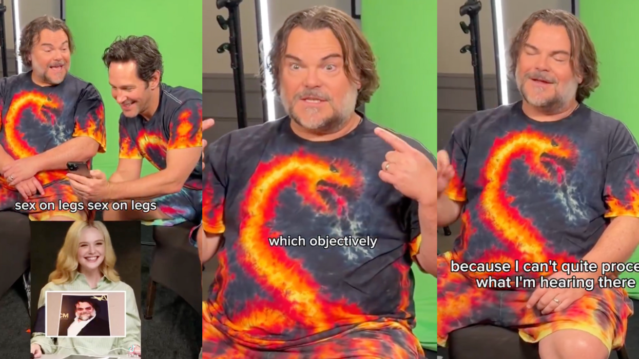 Jack Black and Paul Rudd discussing Elle Fanning's comments